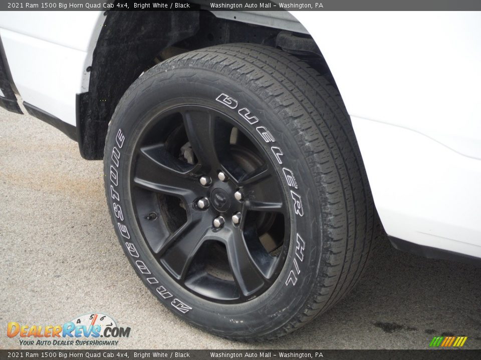 2021 Ram 1500 Big Horn Quad Cab 4x4 Bright White / Black Photo #3
