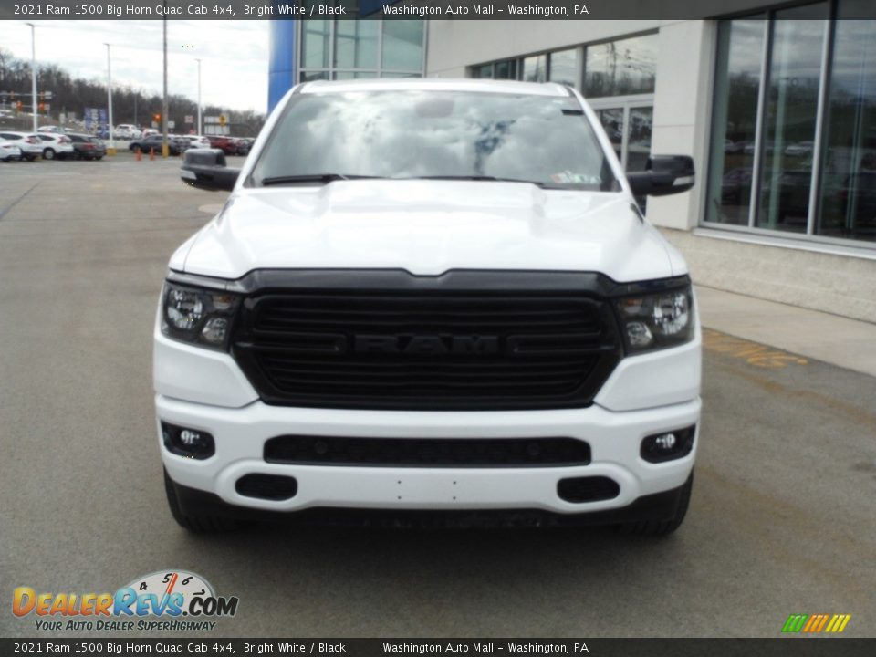2021 Ram 1500 Big Horn Quad Cab 4x4 Bright White / Black Photo #5