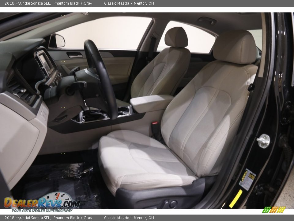 2018 Hyundai Sonata SEL Phantom Black / Gray Photo #5