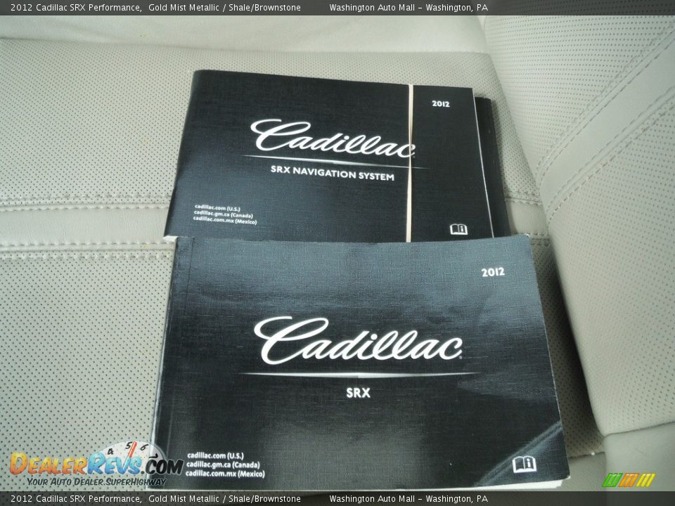 2012 Cadillac SRX Performance Gold Mist Metallic / Shale/Brownstone Photo #35
