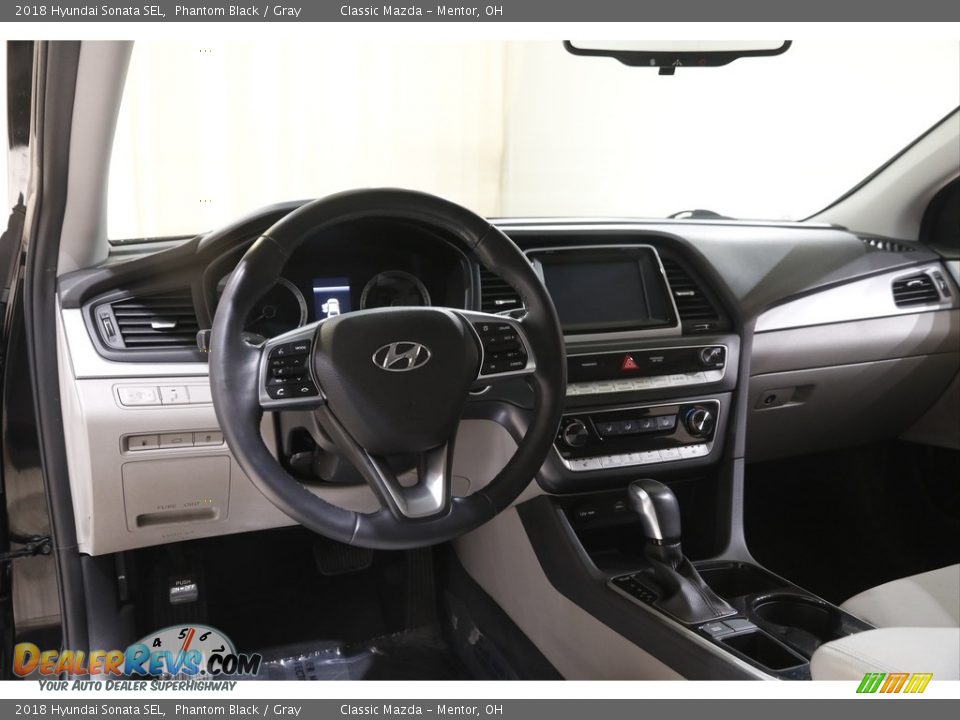 2018 Hyundai Sonata SEL Phantom Black / Gray Photo #6