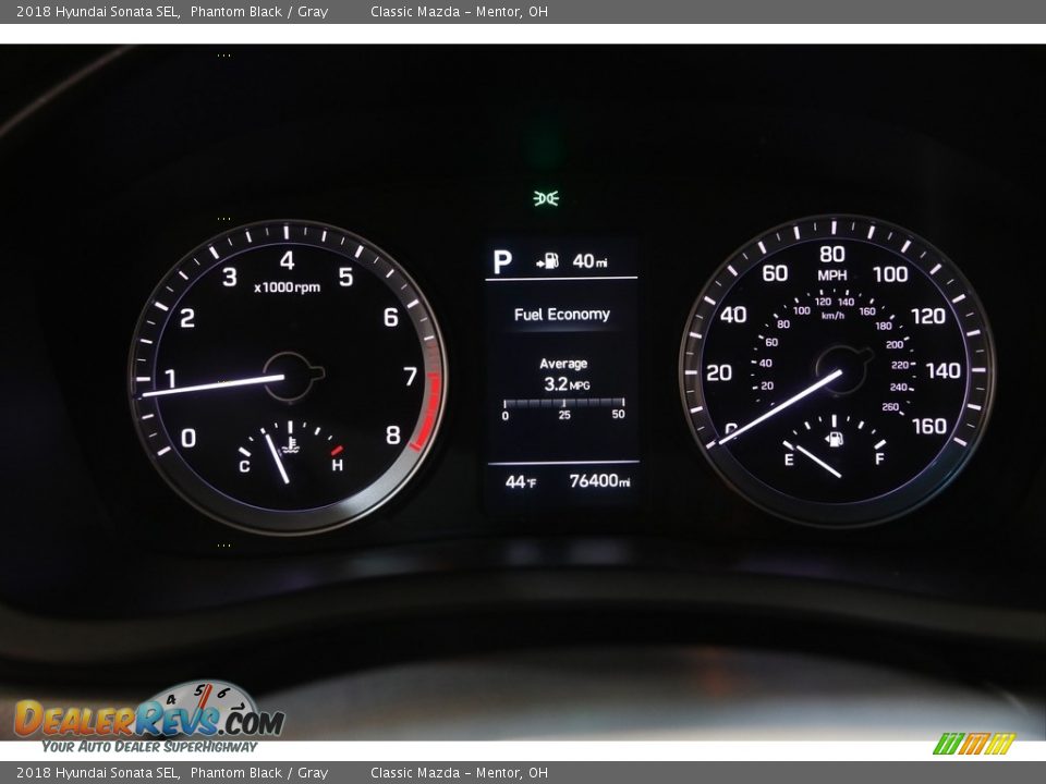 2018 Hyundai Sonata SEL Phantom Black / Gray Photo #8