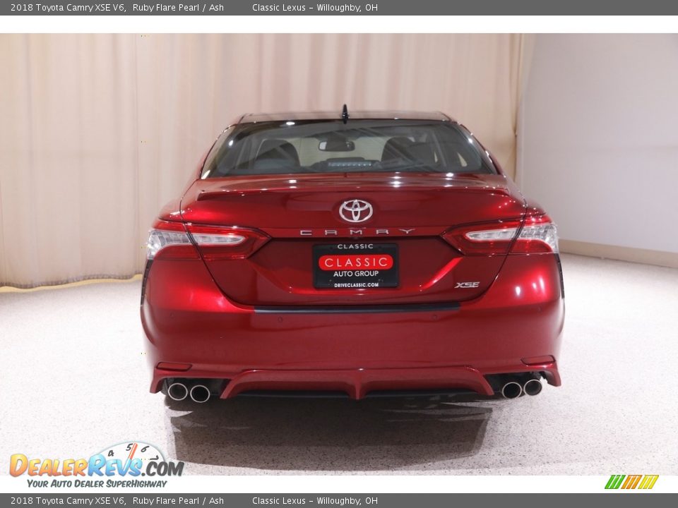 2018 Toyota Camry XSE V6 Ruby Flare Pearl / Ash Photo #17