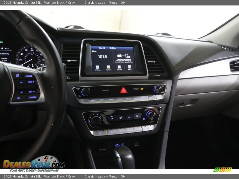 2018 Hyundai Sonata SEL Phantom Black / Gray Photo #9