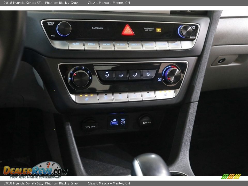 2018 Hyundai Sonata SEL Phantom Black / Gray Photo #12