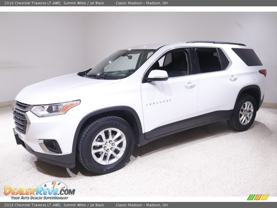 2019 Chevrolet Traverse LT AWD Summit White / Jet Black Photo #3