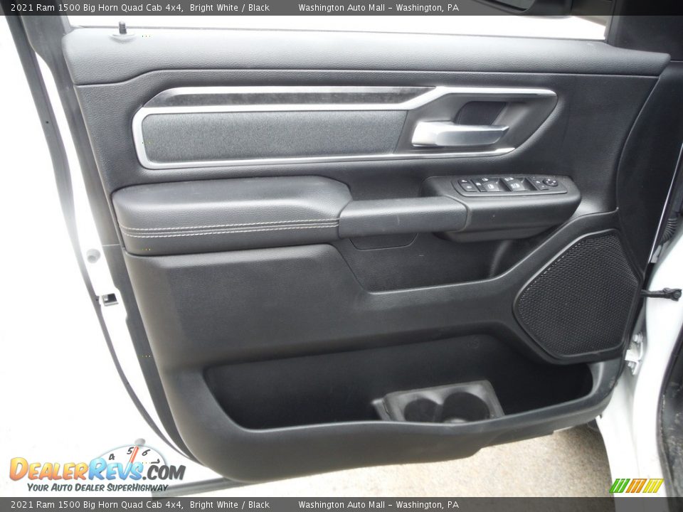 2021 Ram 1500 Big Horn Quad Cab 4x4 Bright White / Black Photo #16