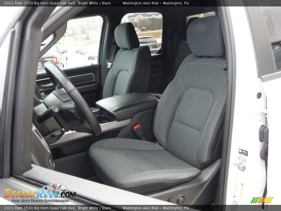 2021 Ram 1500 Big Horn Quad Cab 4x4 Bright White / Black Photo #17