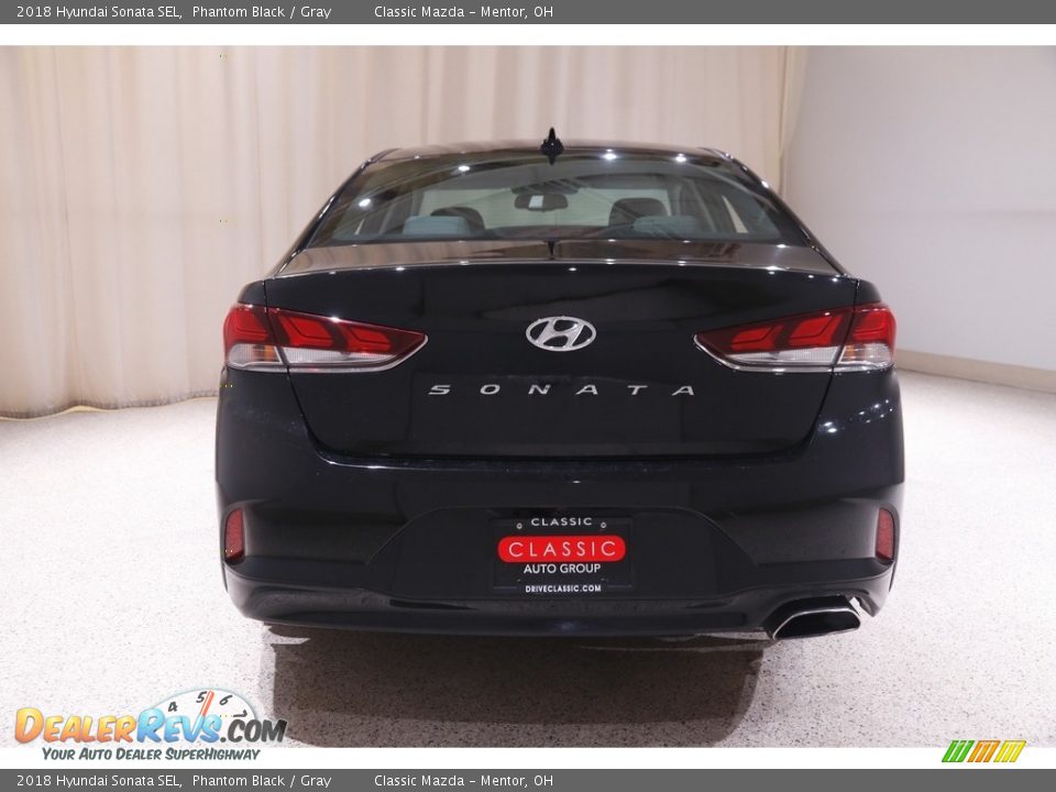 2018 Hyundai Sonata SEL Phantom Black / Gray Photo #17