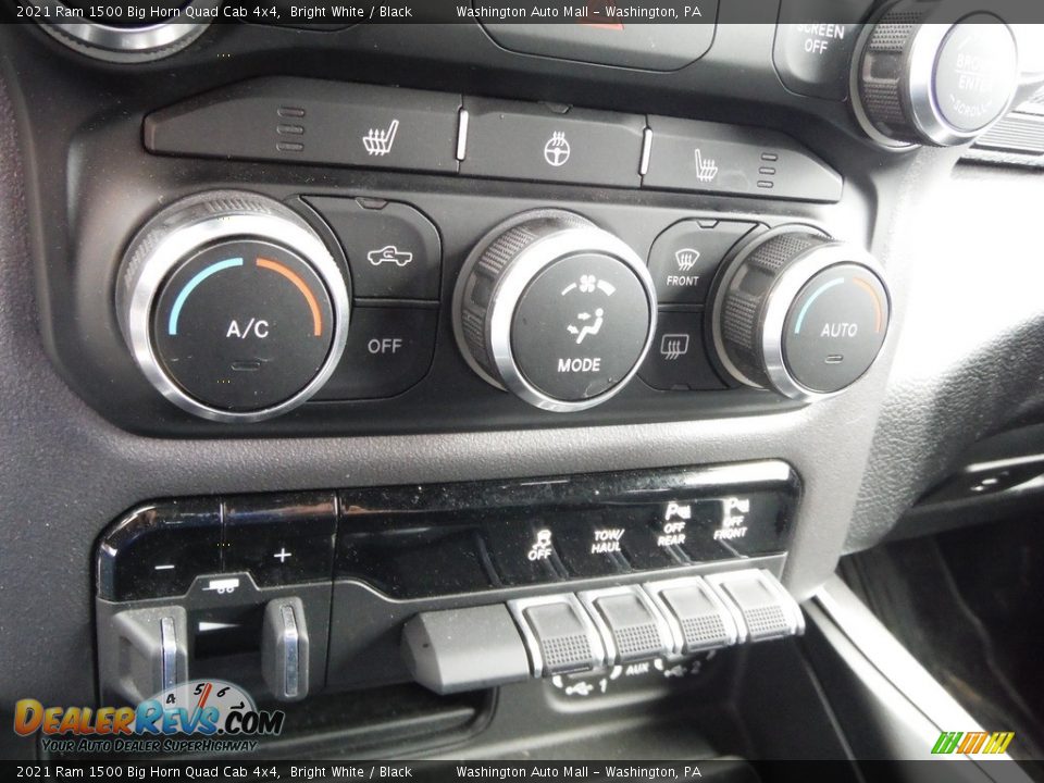 2021 Ram 1500 Big Horn Quad Cab 4x4 Bright White / Black Photo #21