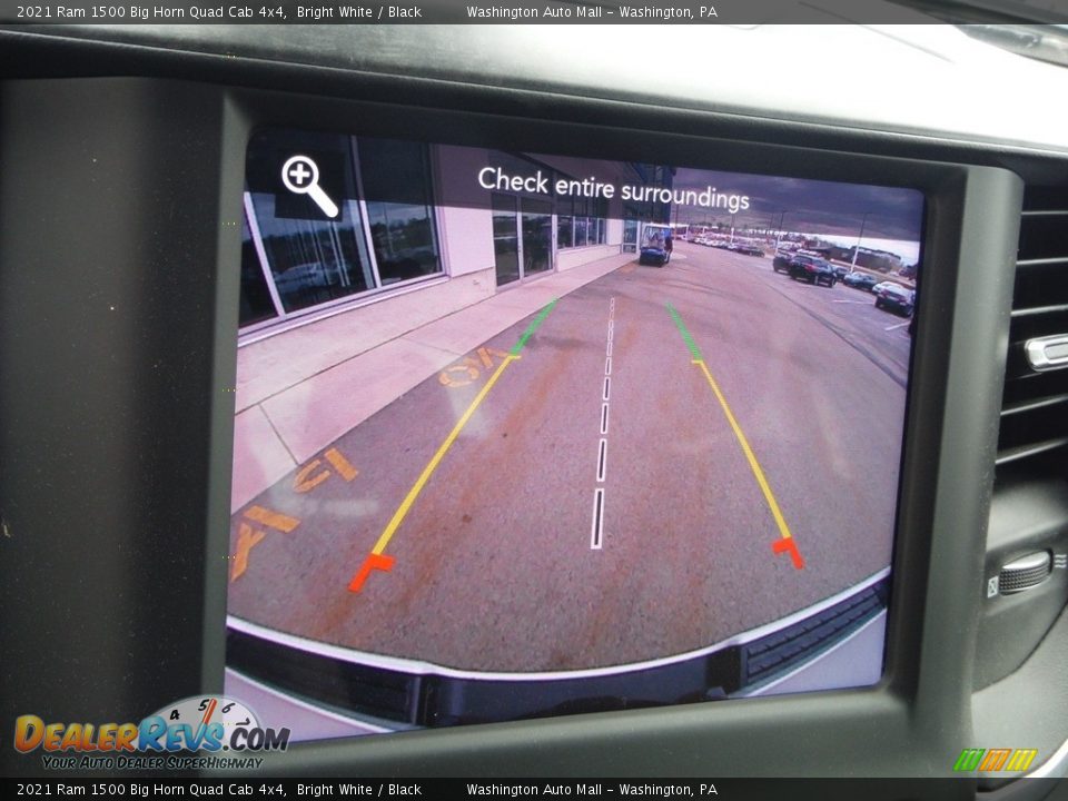 2021 Ram 1500 Big Horn Quad Cab 4x4 Bright White / Black Photo #24