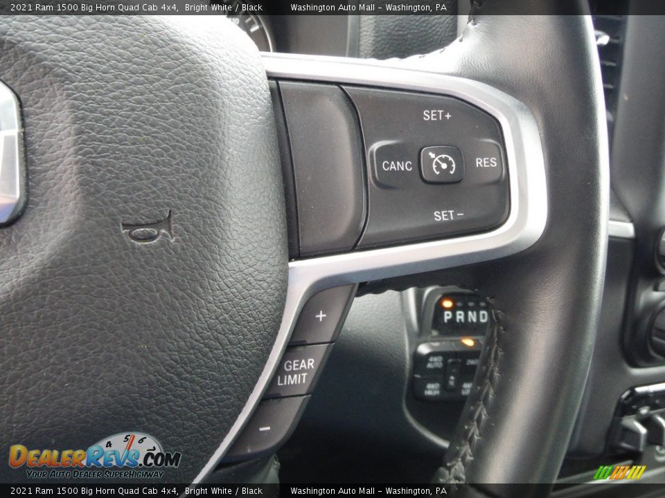 2021 Ram 1500 Big Horn Quad Cab 4x4 Bright White / Black Photo #29