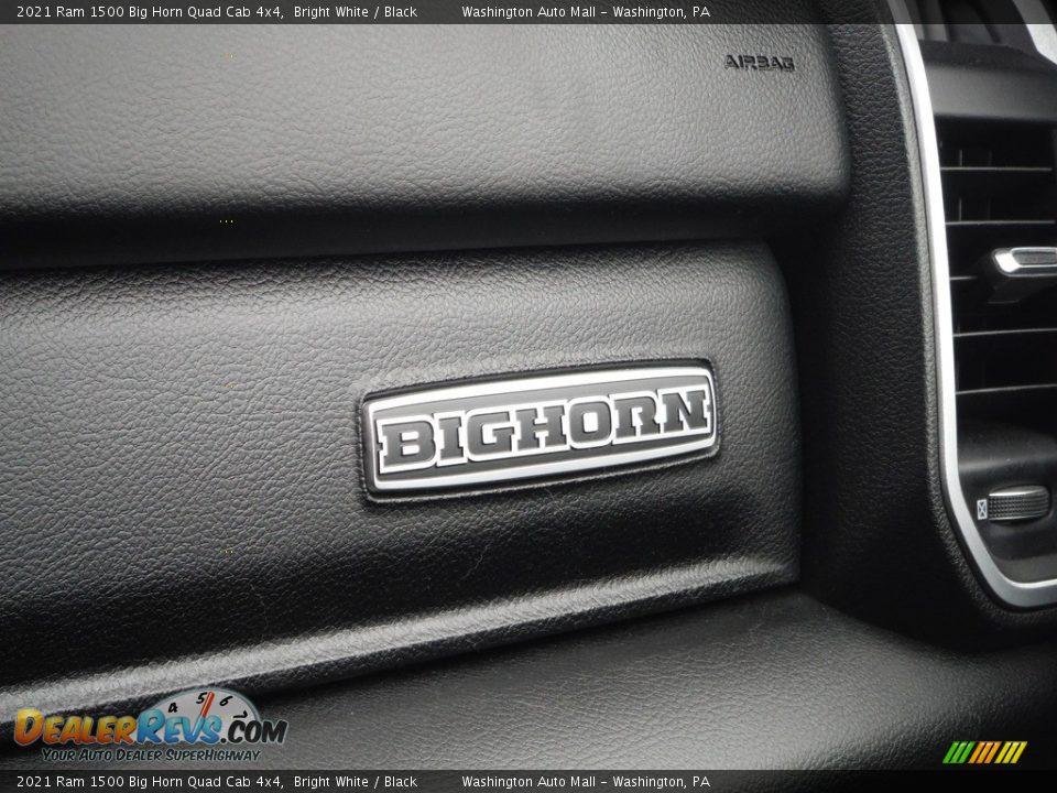 2021 Ram 1500 Big Horn Quad Cab 4x4 Bright White / Black Photo #30