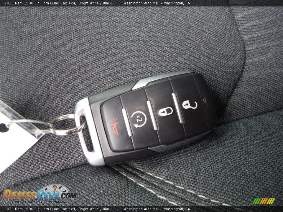 2021 Ram 1500 Big Horn Quad Cab 4x4 Bright White / Black Photo #33