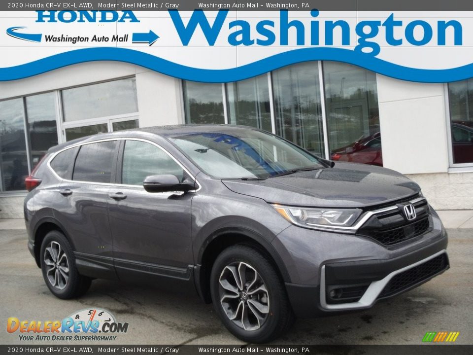 2020 Honda CR-V EX-L AWD Modern Steel Metallic / Gray Photo #1