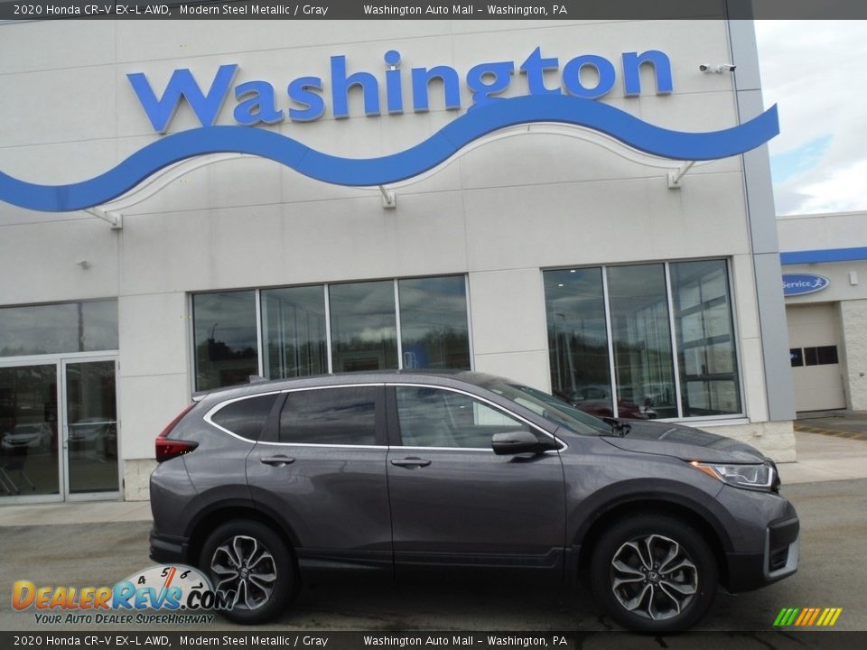 2020 Honda CR-V EX-L AWD Modern Steel Metallic / Gray Photo #2