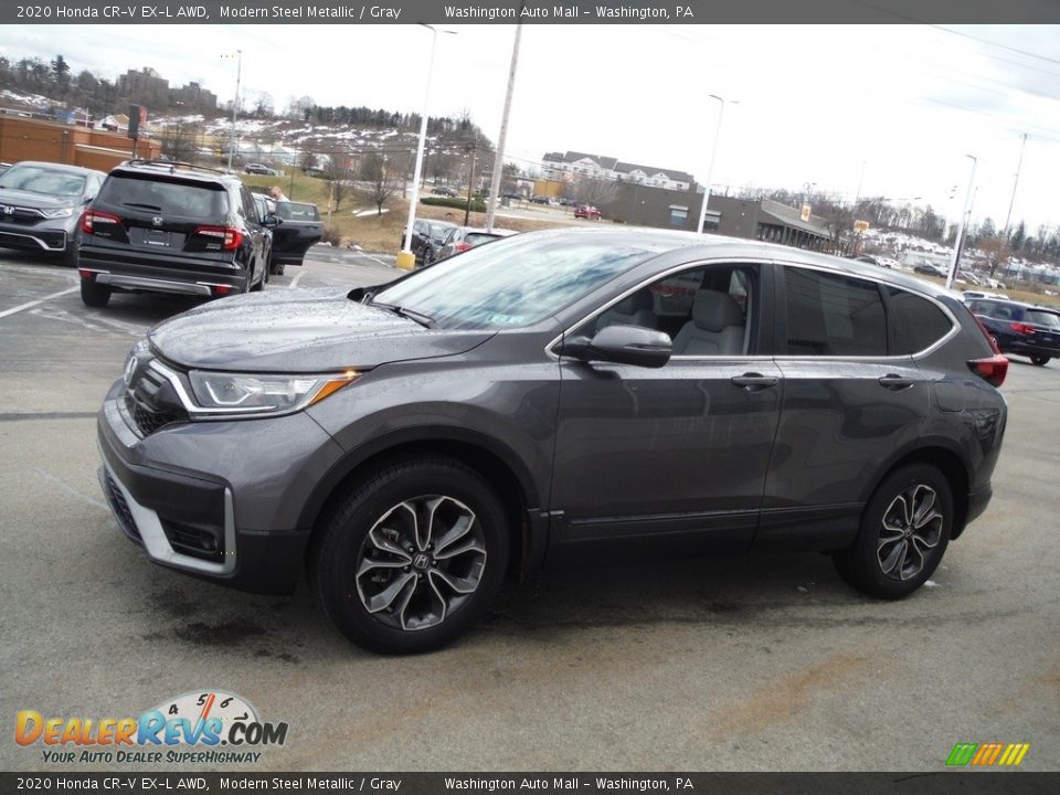 2020 Honda CR-V EX-L AWD Modern Steel Metallic / Gray Photo #6