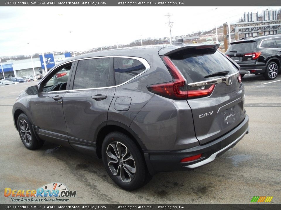 2020 Honda CR-V EX-L AWD Modern Steel Metallic / Gray Photo #8