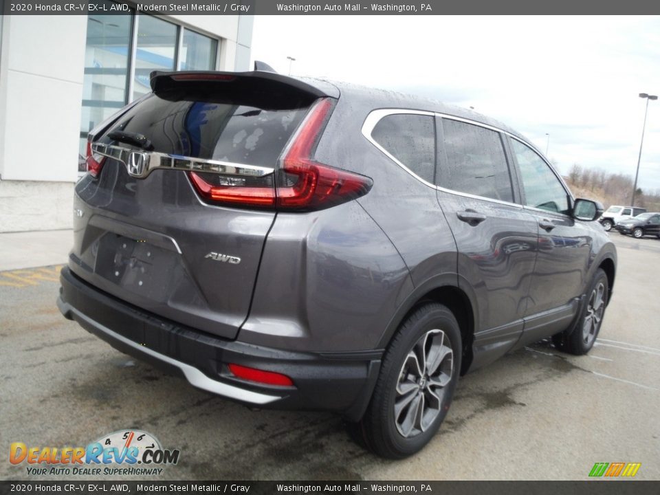 2020 Honda CR-V EX-L AWD Modern Steel Metallic / Gray Photo #10