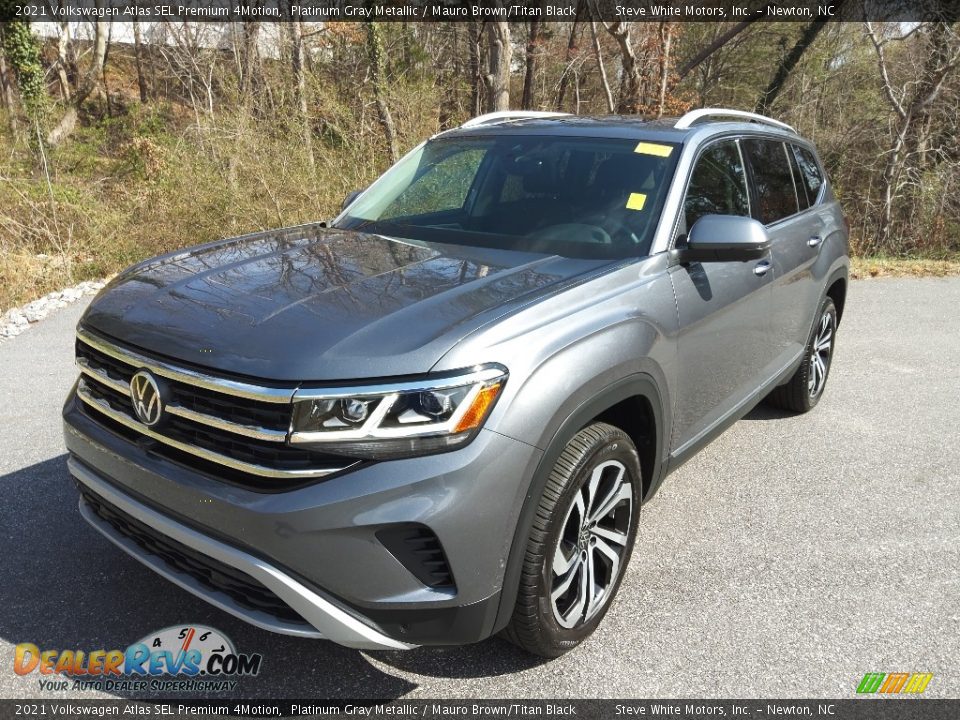 2021 Volkswagen Atlas SEL Premium 4Motion Platinum Gray Metallic / Mauro Brown/Titan Black Photo #3