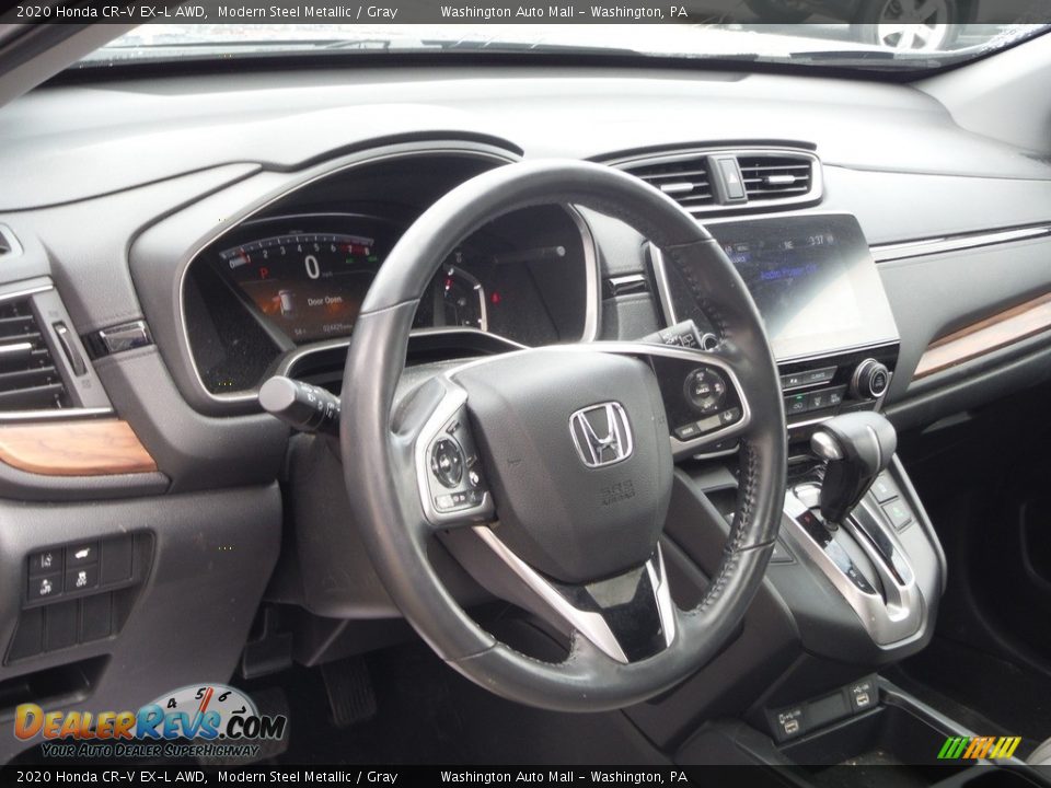 2020 Honda CR-V EX-L AWD Modern Steel Metallic / Gray Photo #13