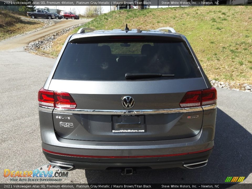 2021 Volkswagen Atlas SEL Premium 4Motion Platinum Gray Metallic / Mauro Brown/Titan Black Photo #8