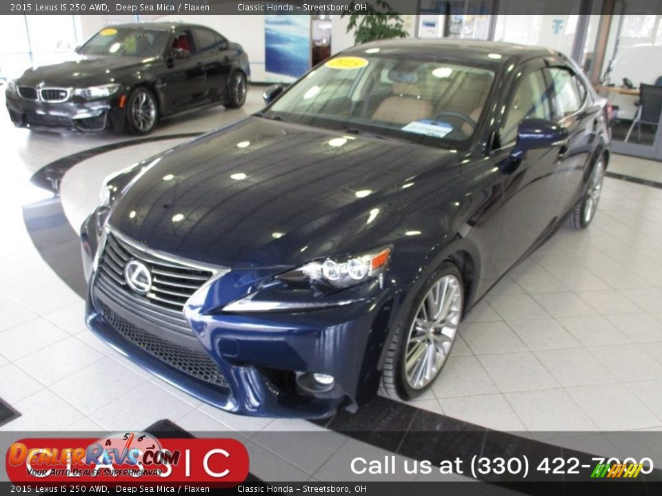 2015 Lexus IS 250 AWD Deep Sea Mica / Flaxen Photo #1