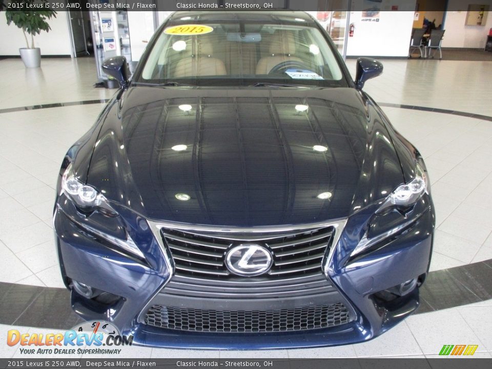 2015 Lexus IS 250 AWD Deep Sea Mica / Flaxen Photo #2