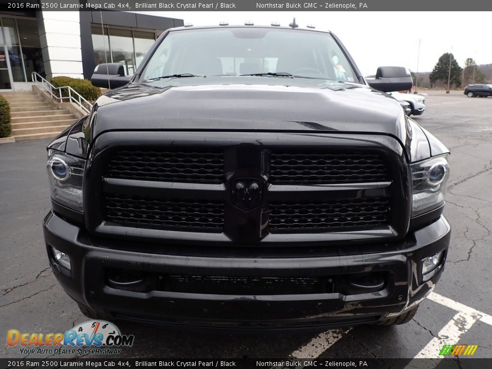 2016 Ram 2500 Laramie Mega Cab 4x4 Brilliant Black Crystal Pearl / Black Photo #3