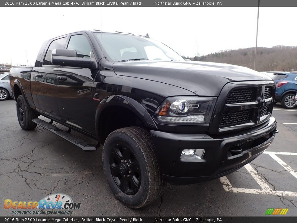 Brilliant Black Crystal Pearl 2016 Ram 2500 Laramie Mega Cab 4x4 Photo #4