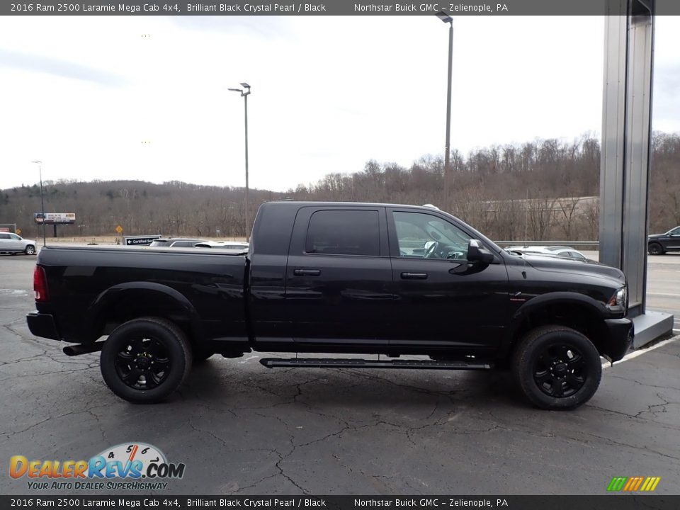 Brilliant Black Crystal Pearl 2016 Ram 2500 Laramie Mega Cab 4x4 Photo #5