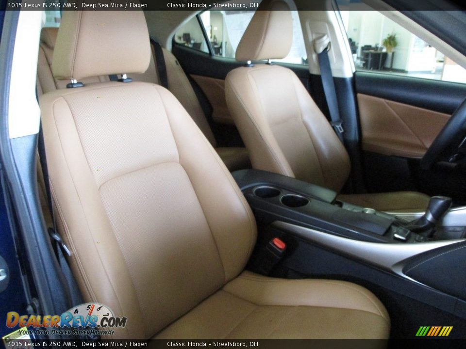 2015 Lexus IS 250 AWD Deep Sea Mica / Flaxen Photo #18