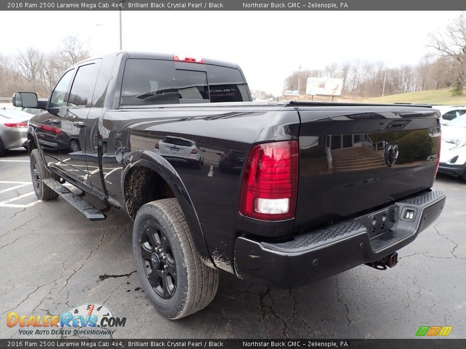 2016 Ram 2500 Laramie Mega Cab 4x4 Brilliant Black Crystal Pearl / Black Photo #10