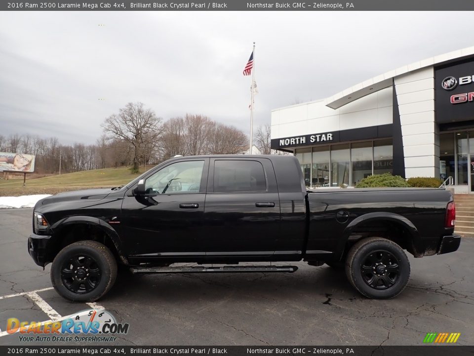 Brilliant Black Crystal Pearl 2016 Ram 2500 Laramie Mega Cab 4x4 Photo #11