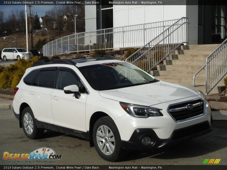 2019 Subaru Outback 2.5i Premium Crystal White Pearl / Slate Black Photo #1