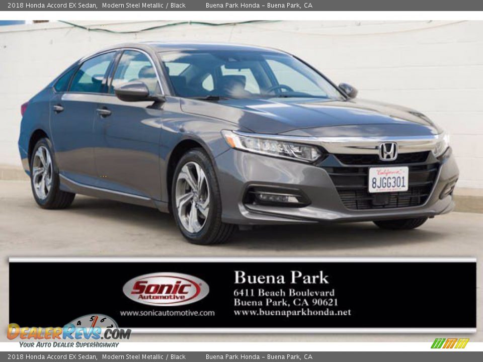 2018 Honda Accord EX Sedan Modern Steel Metallic / Black Photo #1