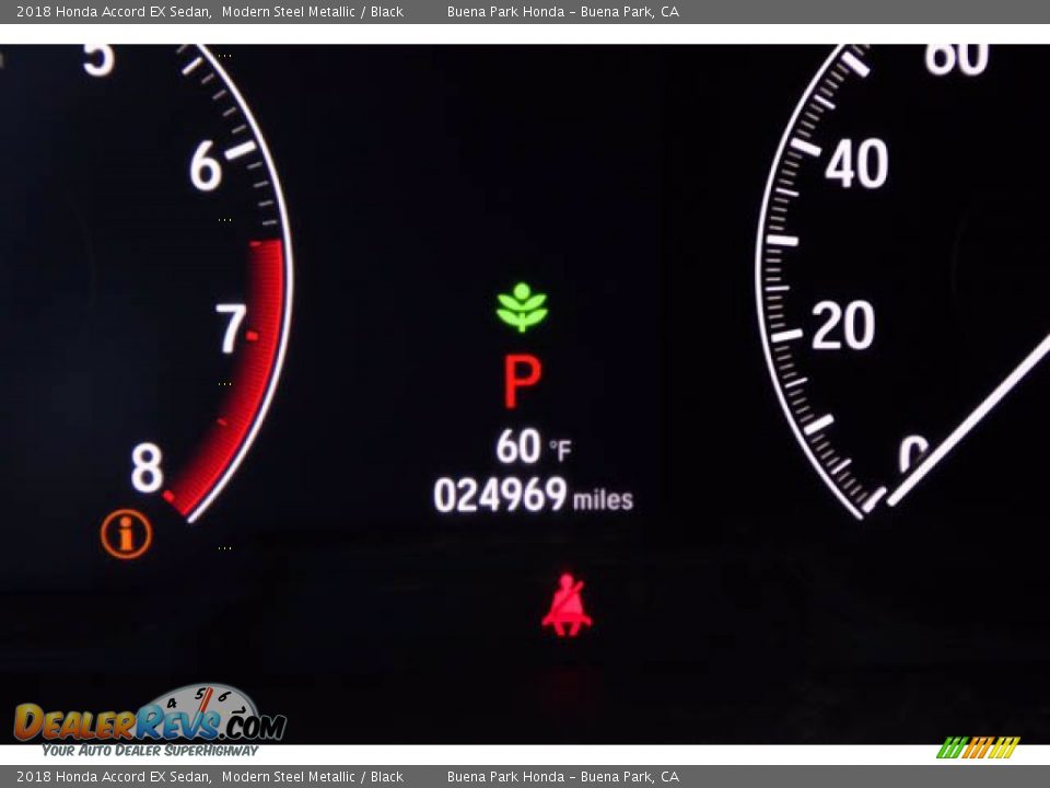 2018 Honda Accord EX Sedan Modern Steel Metallic / Black Photo #6