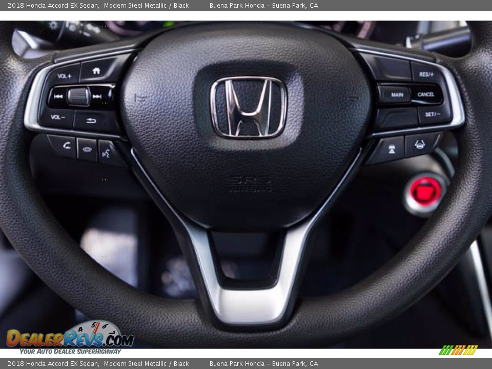 2018 Honda Accord EX Sedan Modern Steel Metallic / Black Photo #13