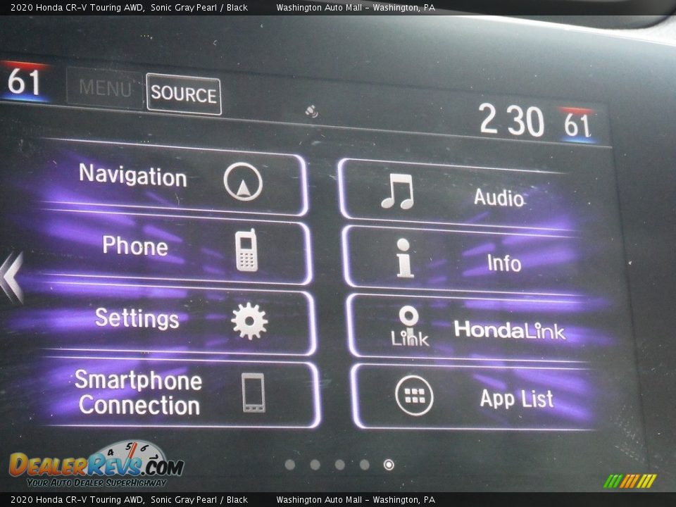 2020 Honda CR-V Touring AWD Sonic Gray Pearl / Black Photo #21