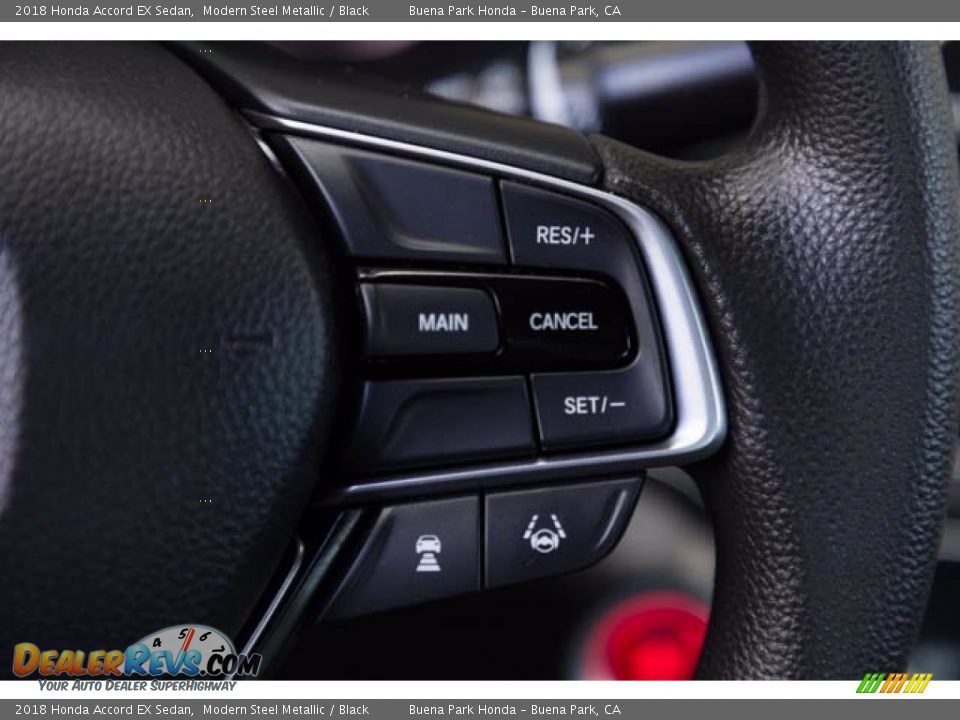 2018 Honda Accord EX Sedan Modern Steel Metallic / Black Photo #15