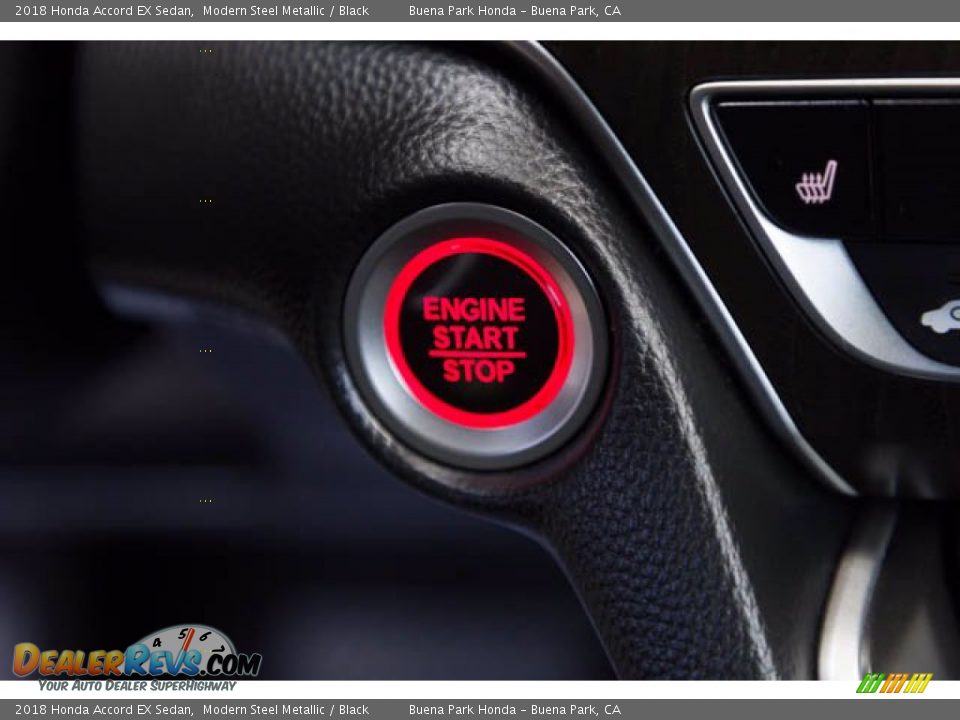 2018 Honda Accord EX Sedan Modern Steel Metallic / Black Photo #16