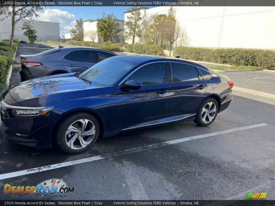 2020 Honda Accord EX Sedan Obsidian Blue Pearl / Gray Photo #1