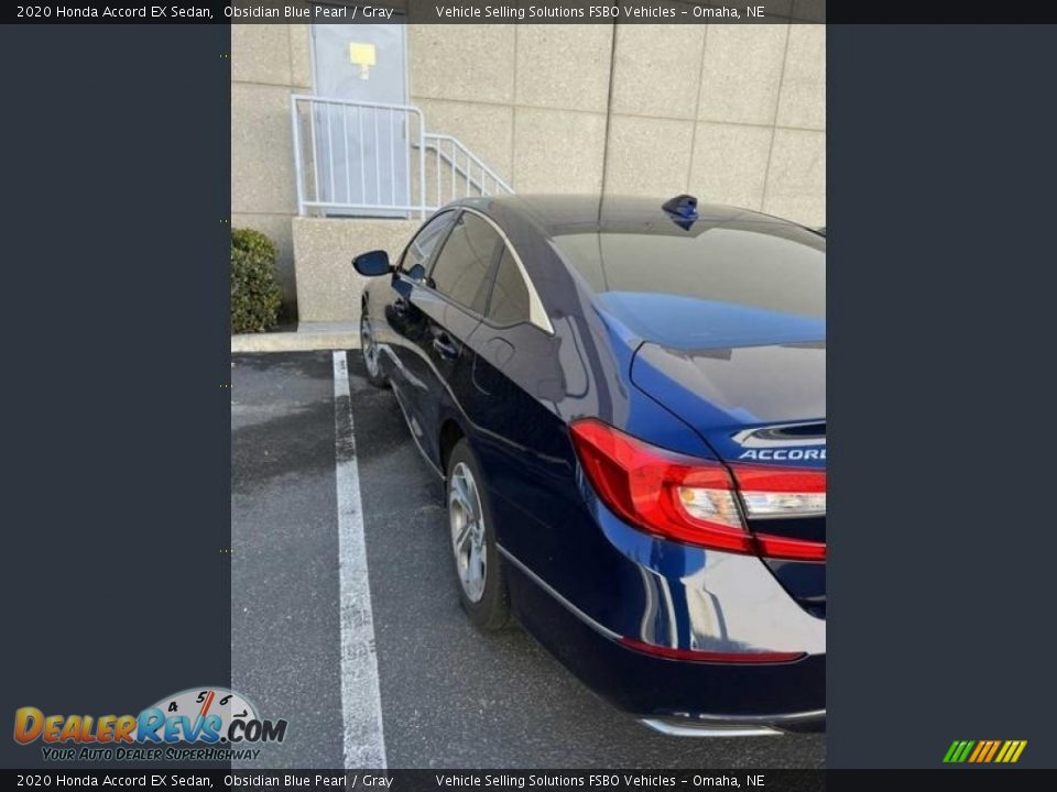 2020 Honda Accord EX Sedan Obsidian Blue Pearl / Gray Photo #4