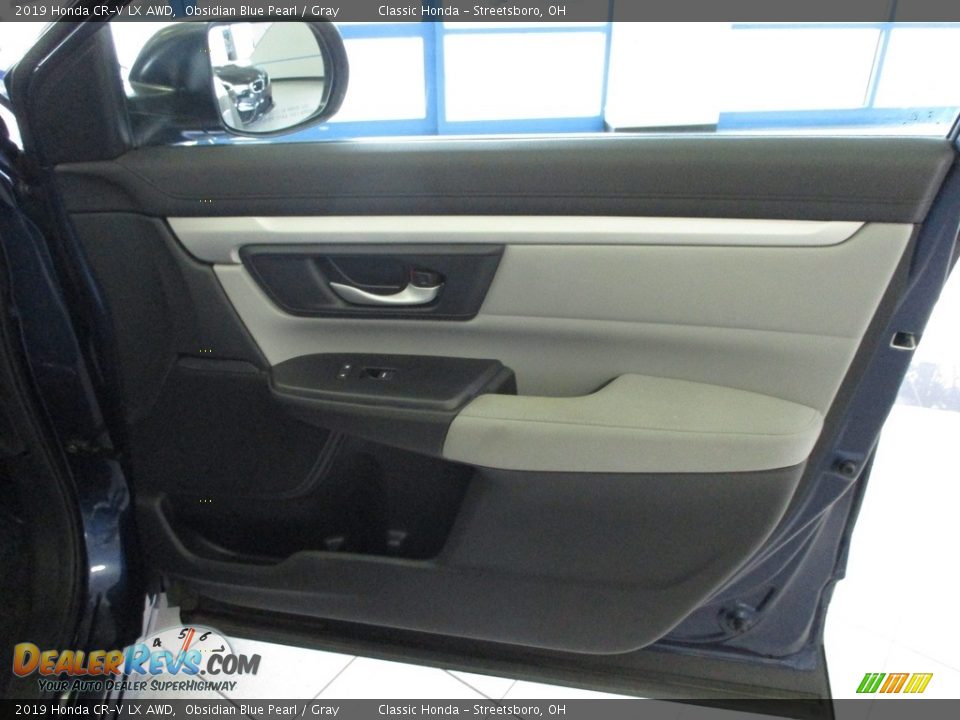 2019 Honda CR-V LX AWD Obsidian Blue Pearl / Gray Photo #14