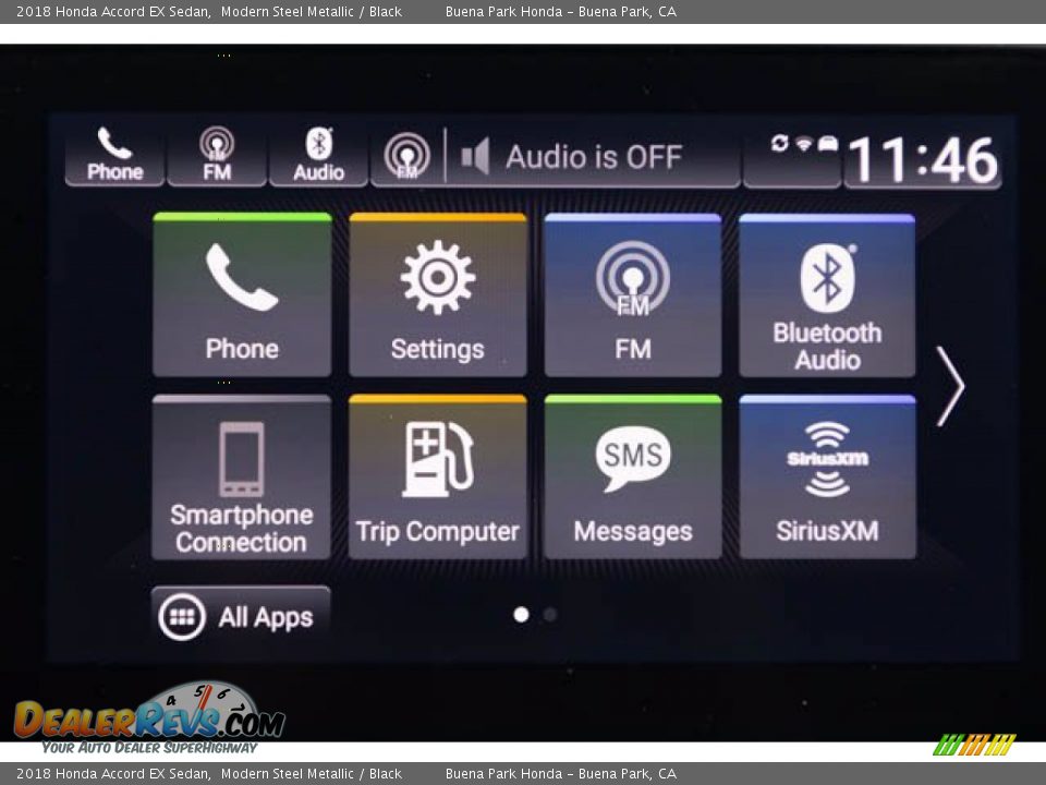 2018 Honda Accord EX Sedan Modern Steel Metallic / Black Photo #26