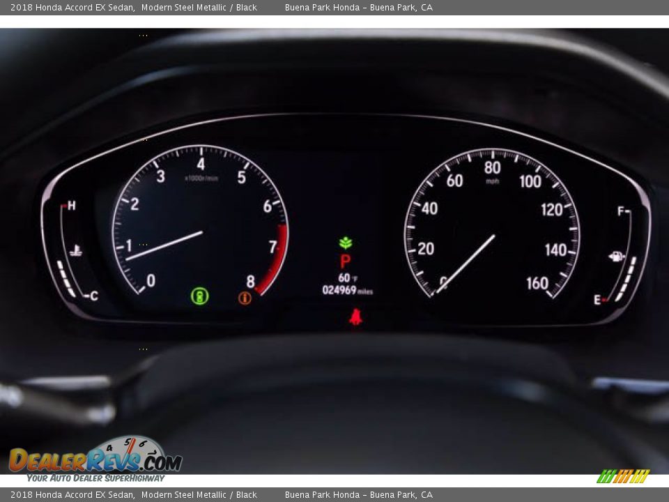 2018 Honda Accord EX Sedan Modern Steel Metallic / Black Photo #28