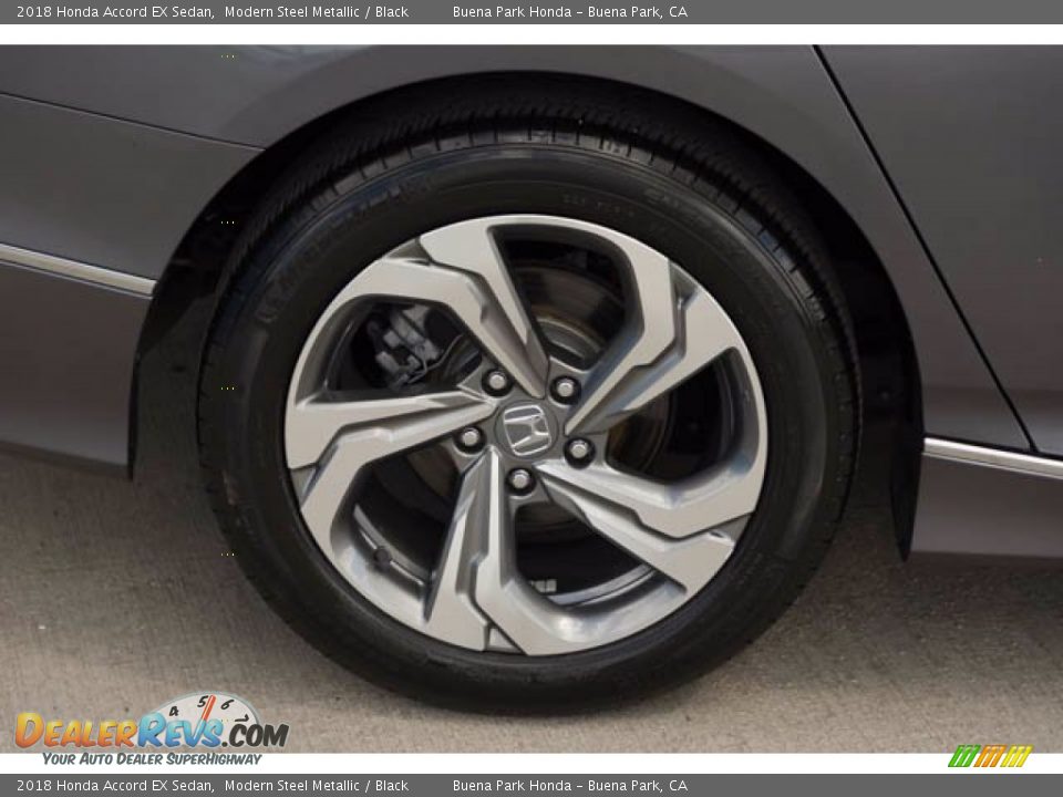 2018 Honda Accord EX Sedan Modern Steel Metallic / Black Photo #35