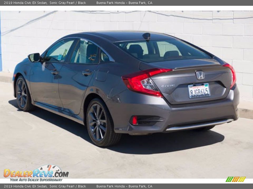 2019 Honda Civic EX Sedan Sonic Gray Pearl / Black Photo #2