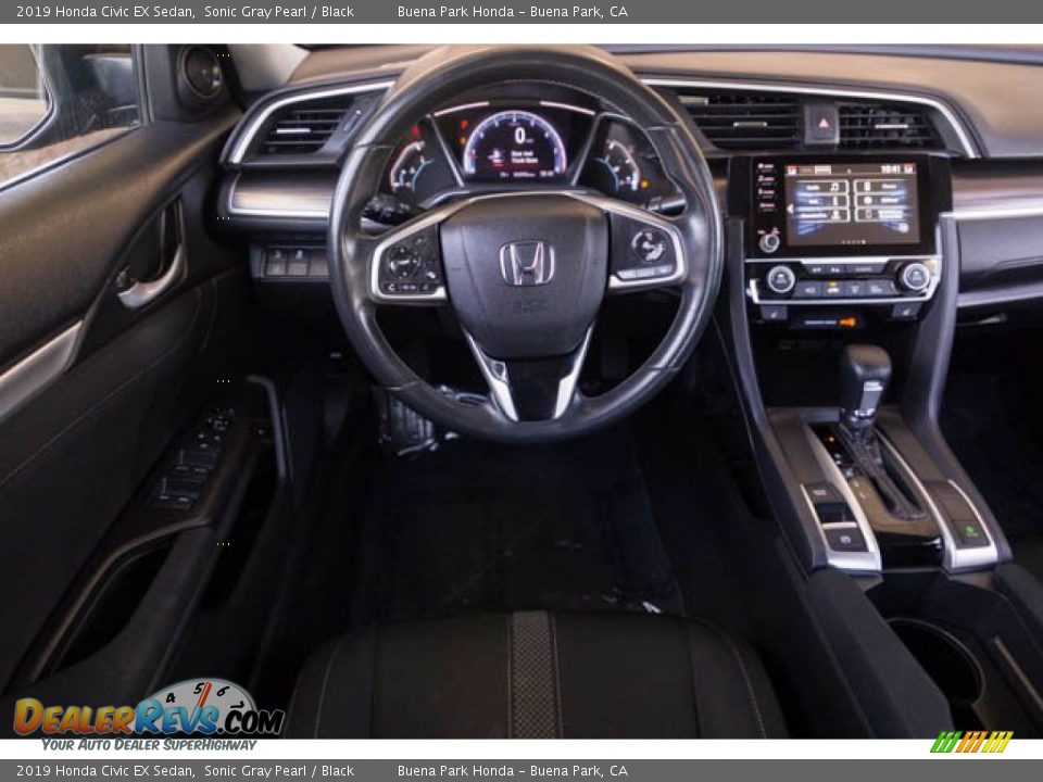 2019 Honda Civic EX Sedan Sonic Gray Pearl / Black Photo #5