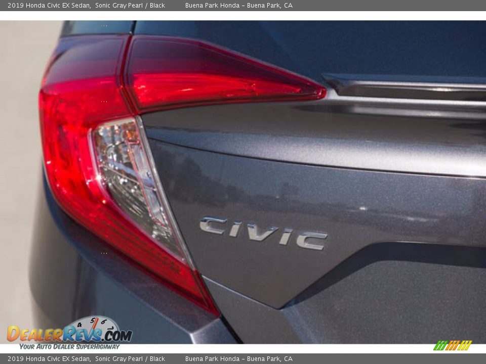 2019 Honda Civic EX Sedan Sonic Gray Pearl / Black Photo #10